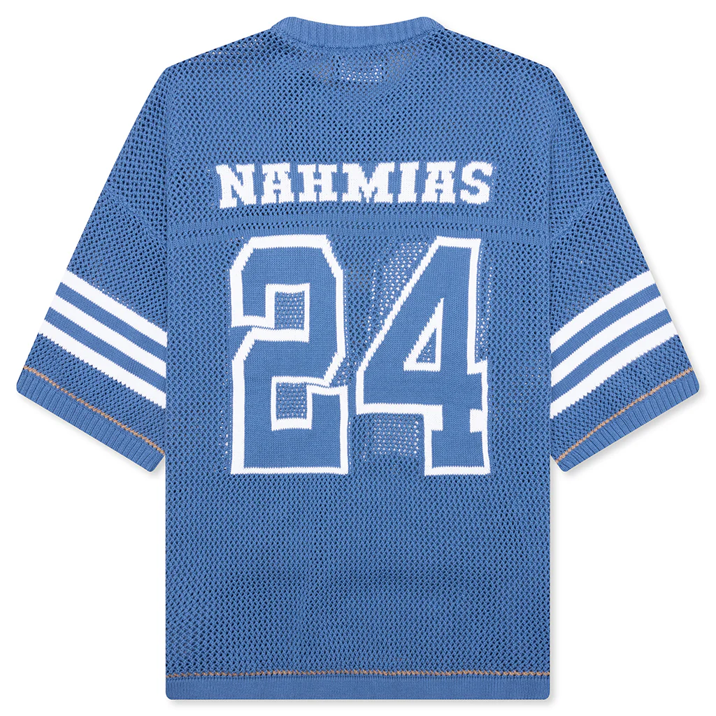 24 Football Knit Shirt - Light Blue - Image 2