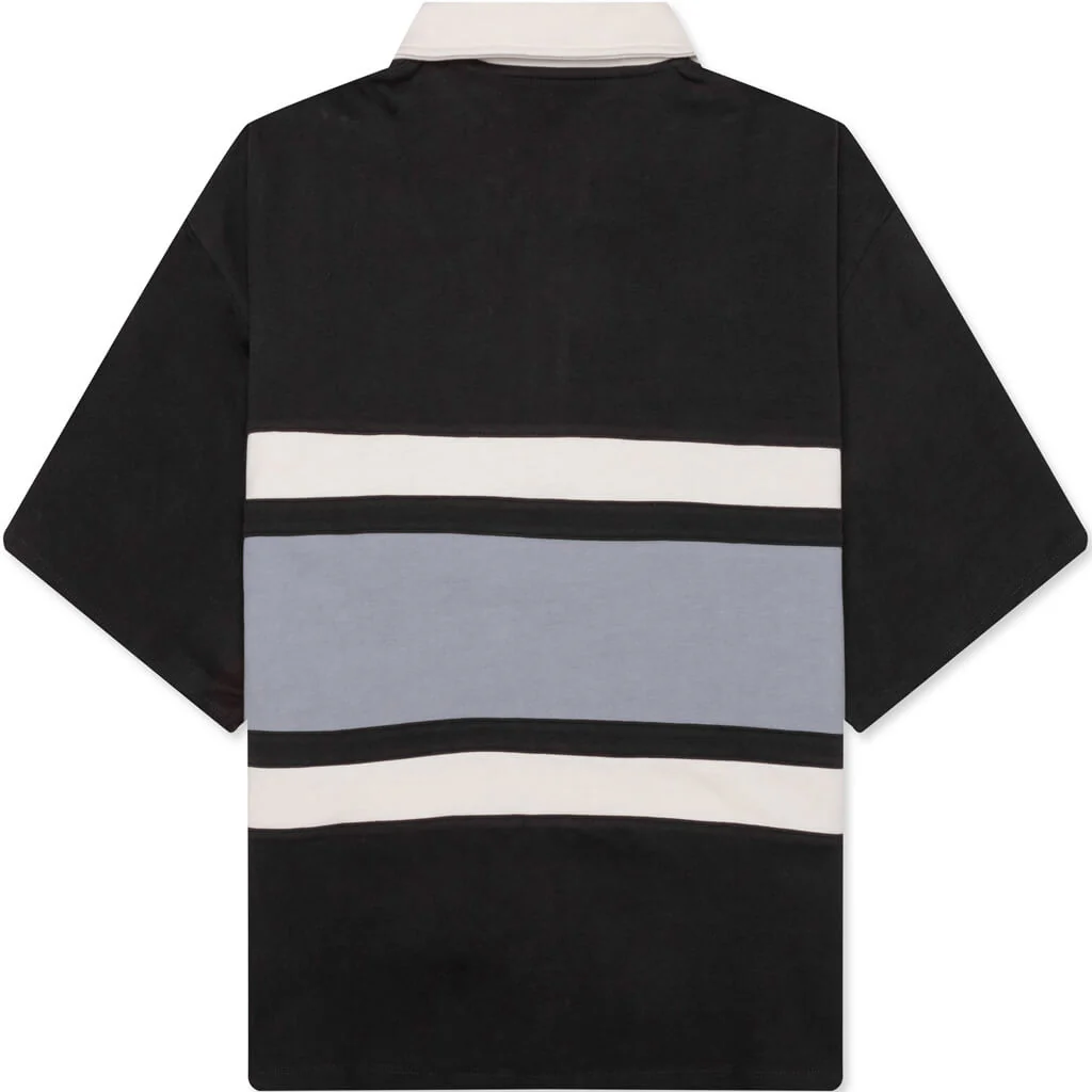 Collegiate S/S Polo Shirt - Off Black - Image 2