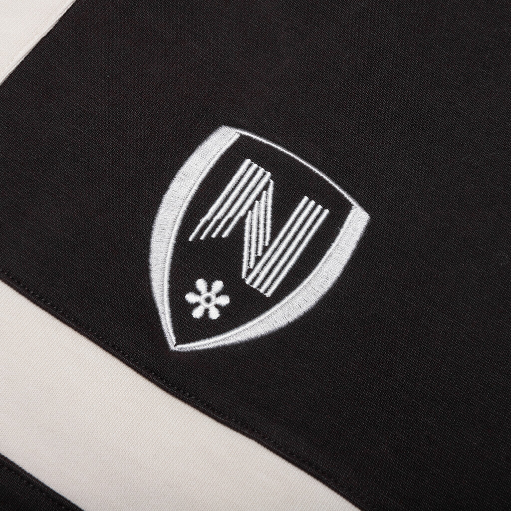 Collegiate S/S Polo Shirt - Off Black - Image 4