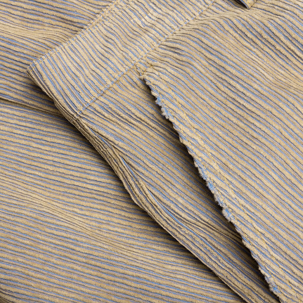 Corduroy Logo Cargo Pants - Beige Wash - Image 3