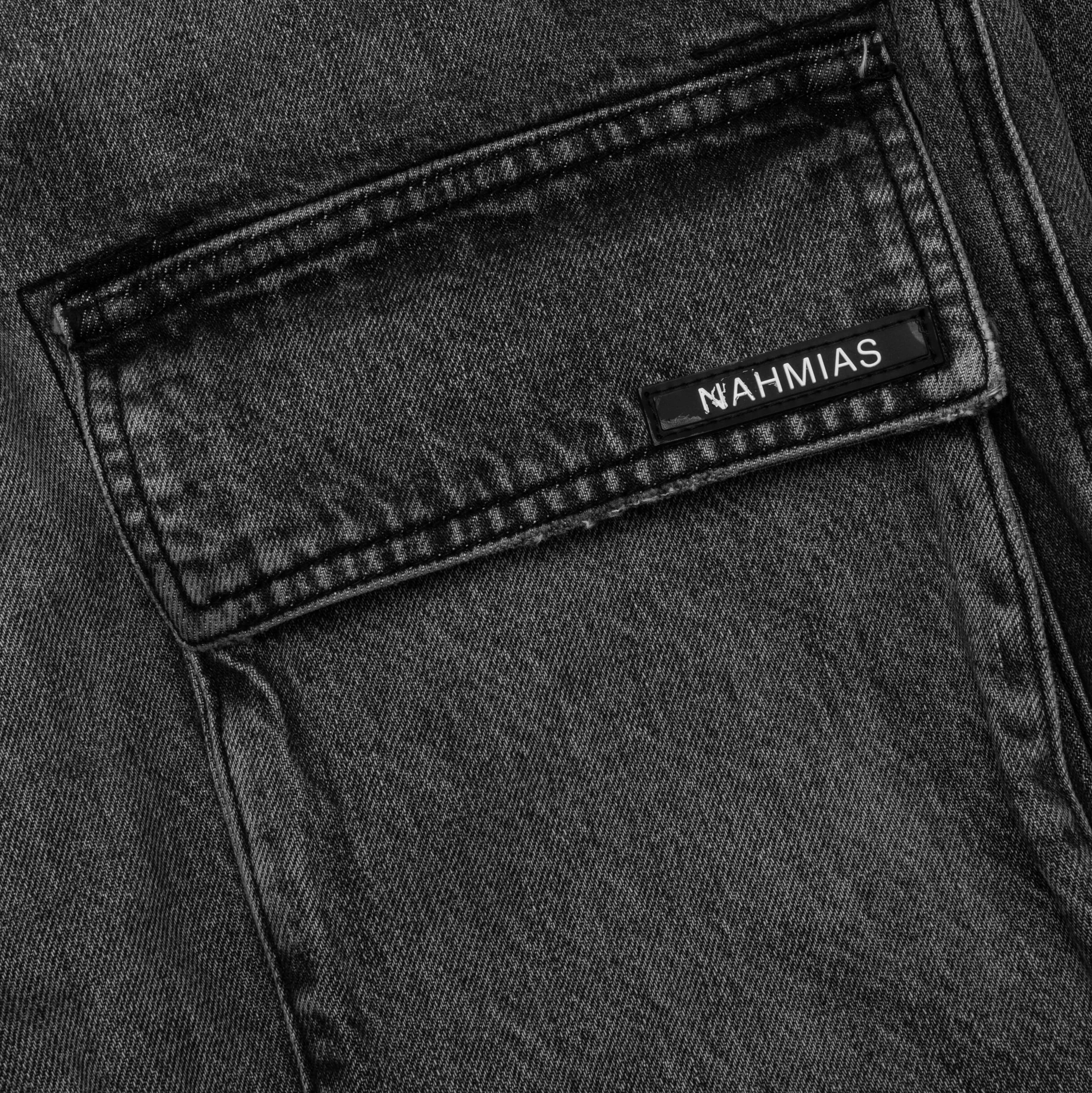 Denim Logo Cargo Pants - Brown Wash - Image 5