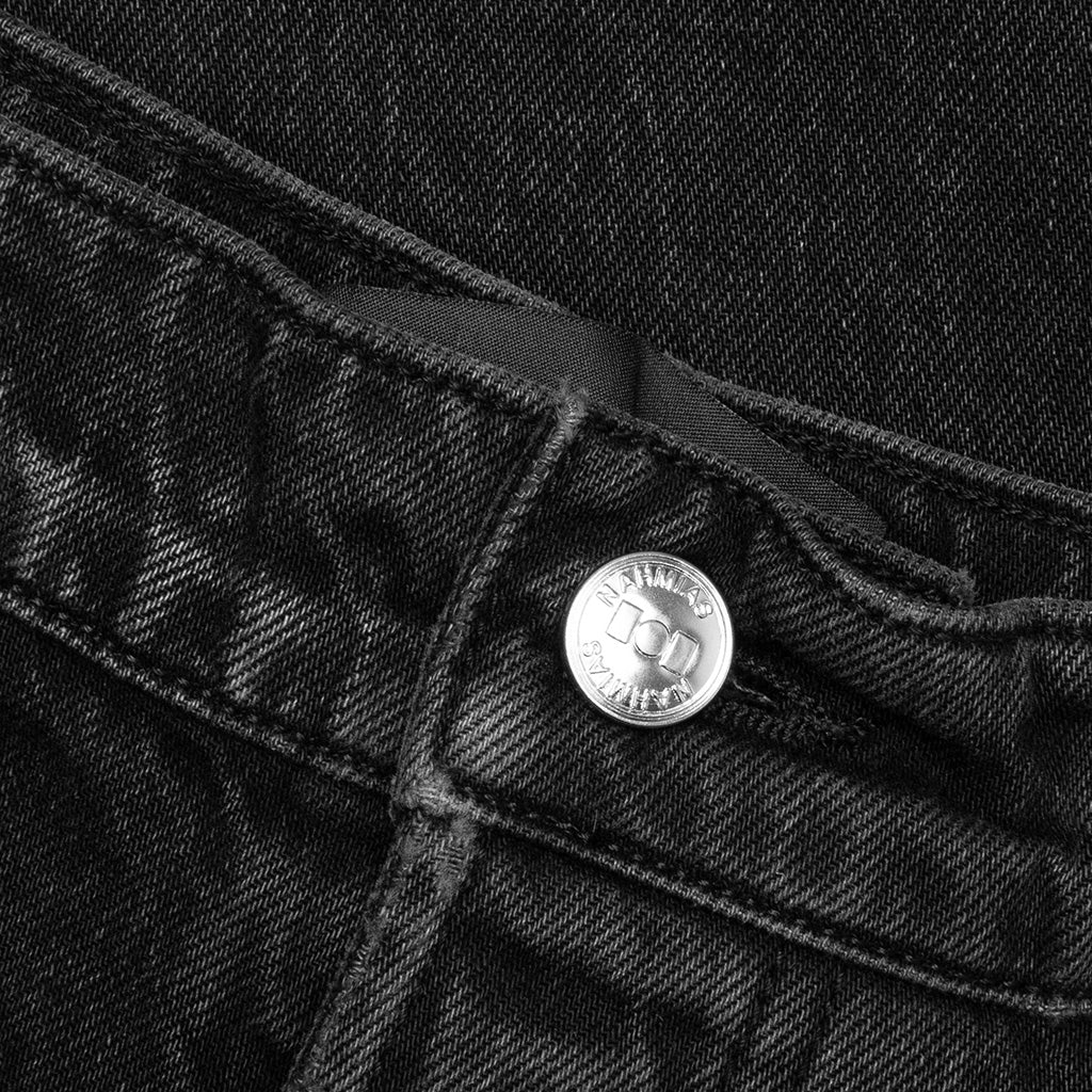 Denim Logo Cargos - Charcoal Wash - Image 3