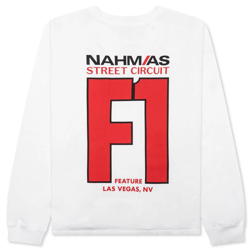 Feature x Nahmias F1 L/S T-Shirt - White - Image 2