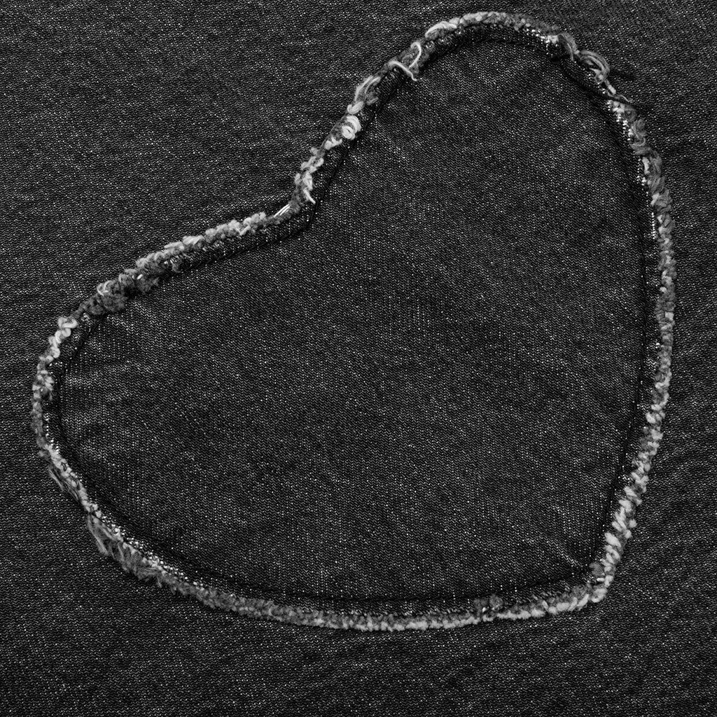 Heart Patchwork L/S Shirt - Heart Charcoal Wash - Image 5