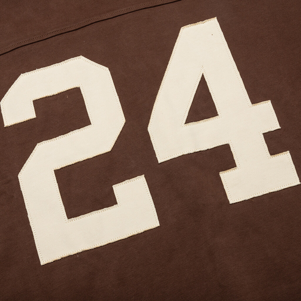 Heavy cotton 24 Football Jersey - Brown - Image 3