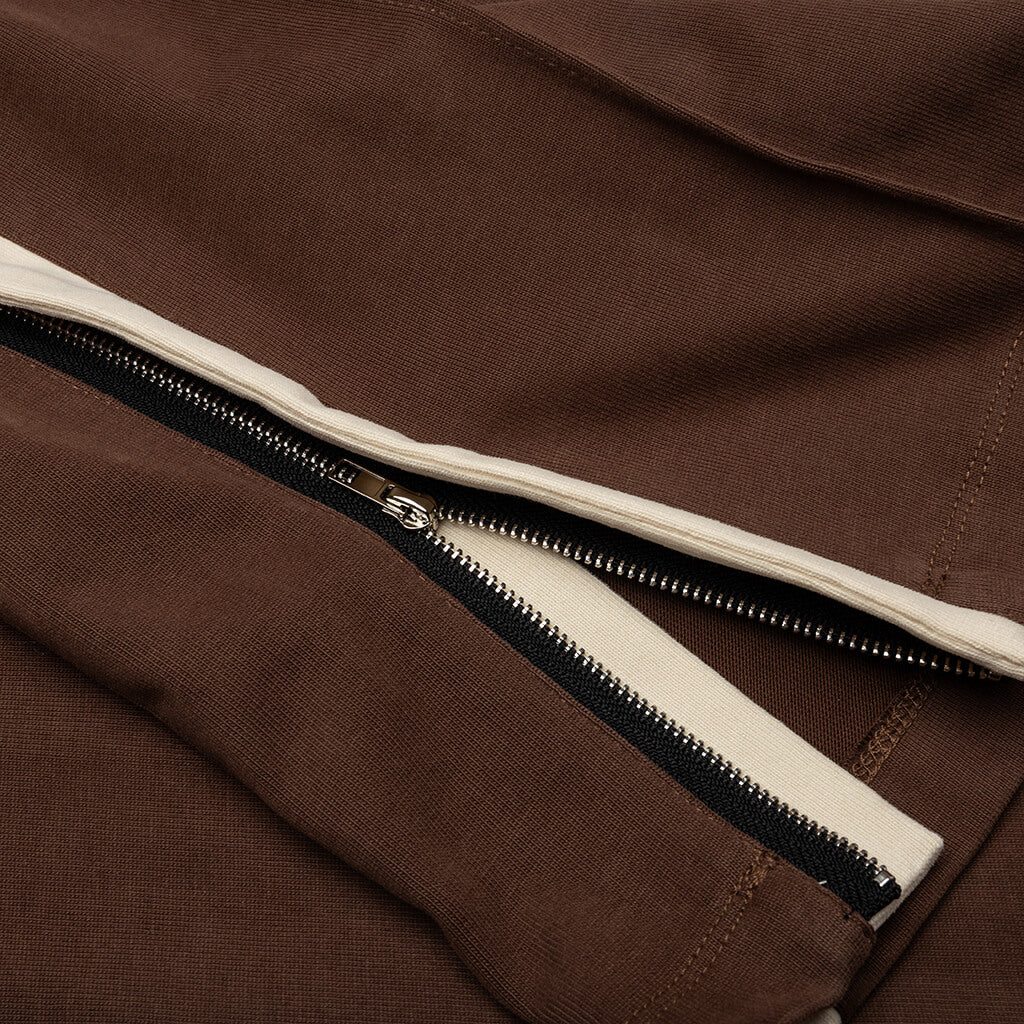 Heavy Cotton Track Pant - Brown - Image 5