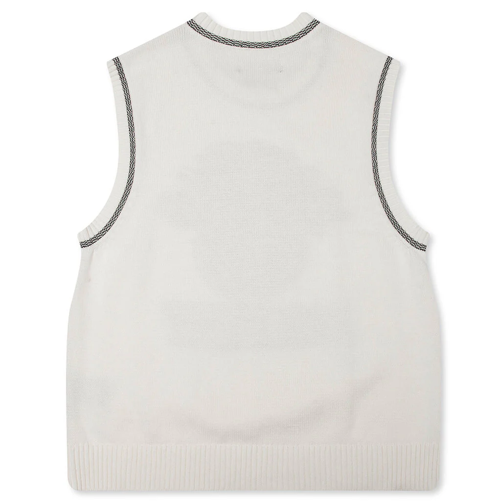 Knit Varsity Basketball Jersey - White - Image 2