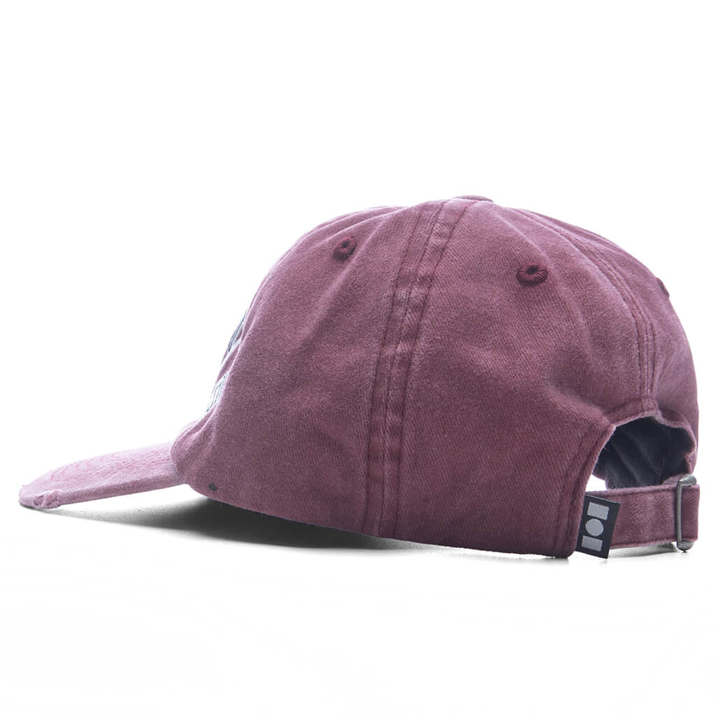 Nahmias Chenille Dad Cap - Burgundy - Image 3