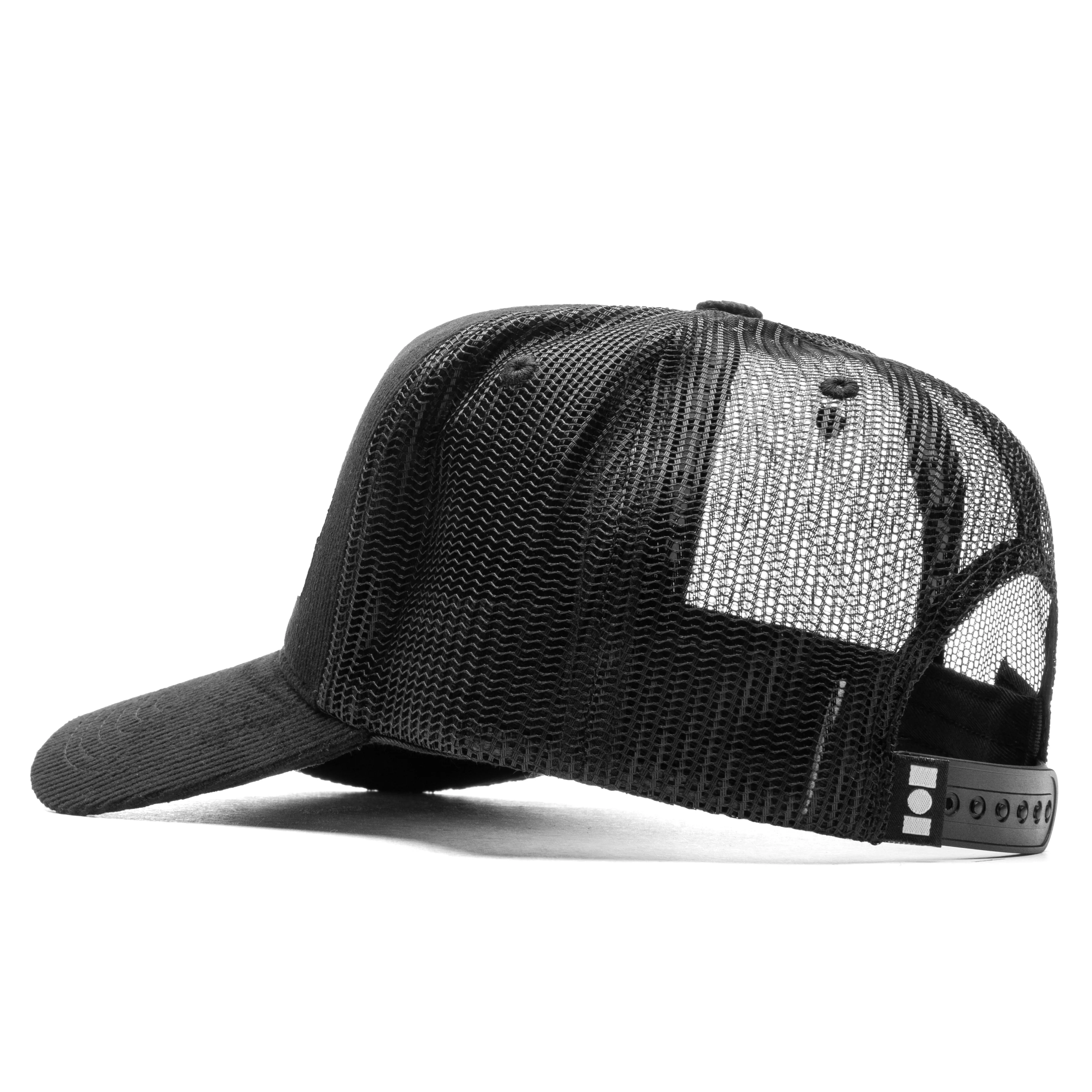 Nahmias Varsity Corduroy Trucker Hat - Black - Image 4