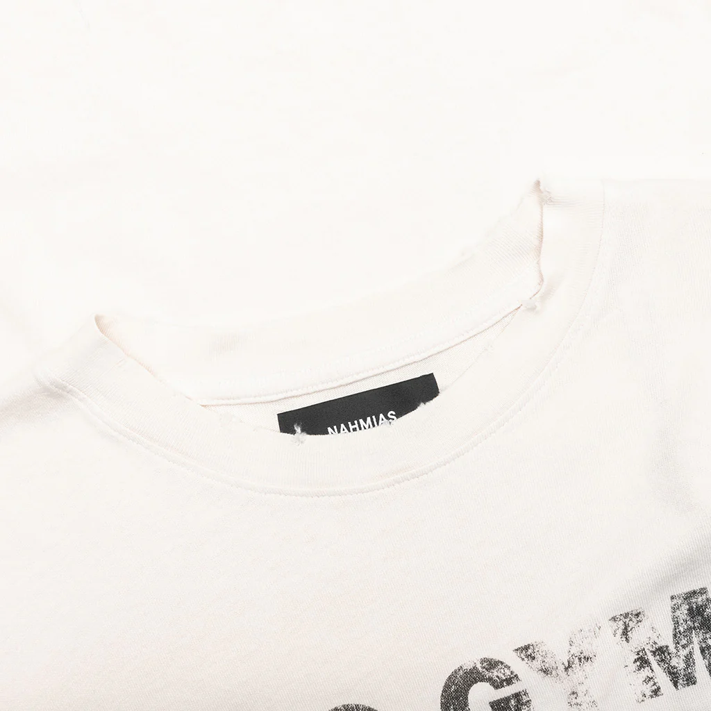 No Gym Allowed Boxy T-Shirt - Egg White - Image 3