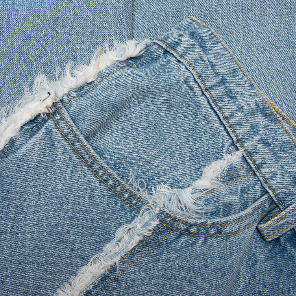 Stone Wash Ollie Denim - Light Indigo Denim - Image 4