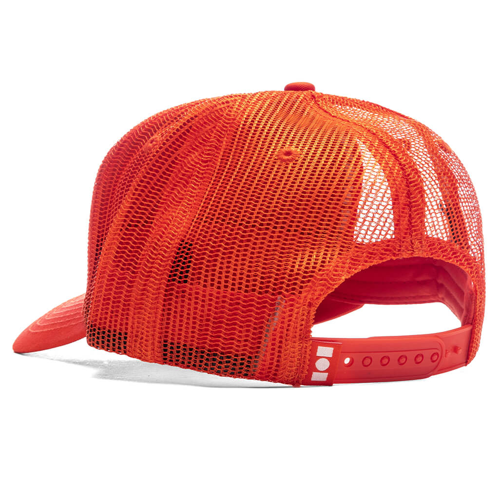 Studded Nahmias Marque Trucker Hat - Orange - Image 4