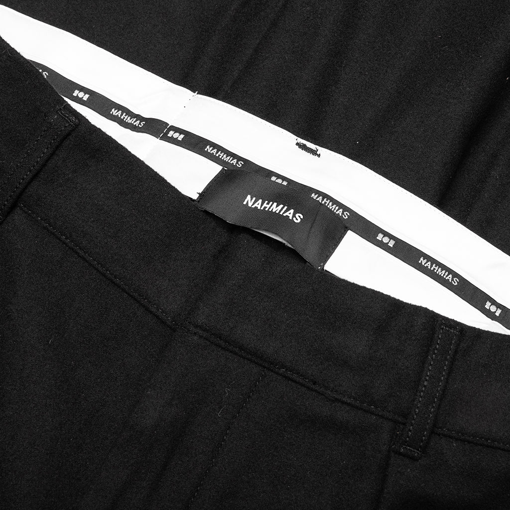 Suiting Pleated Trousers - Black - Image 3