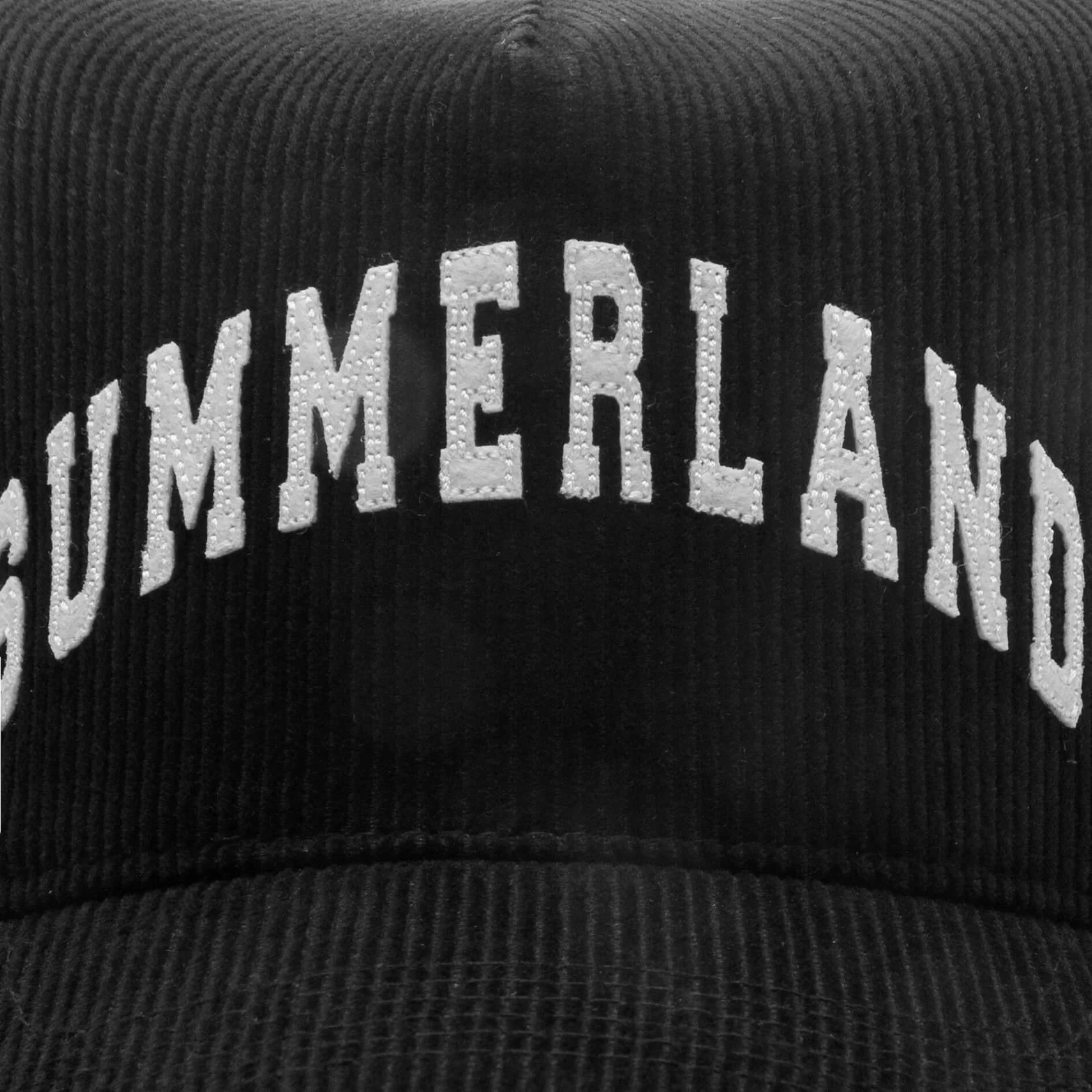 Summerland Corduroy Trucker Hat - Black - Image 2