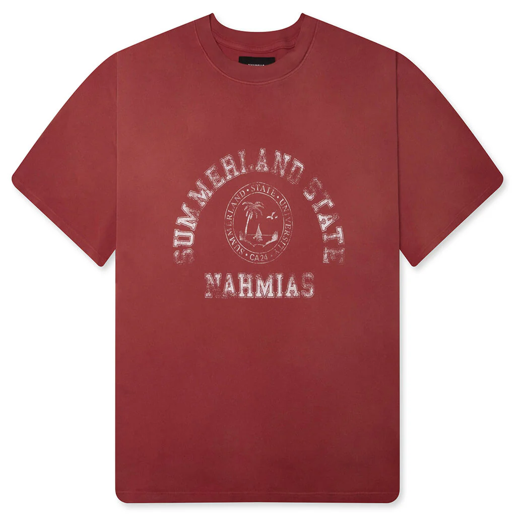 Summerland State Boxy Tee - Ruby