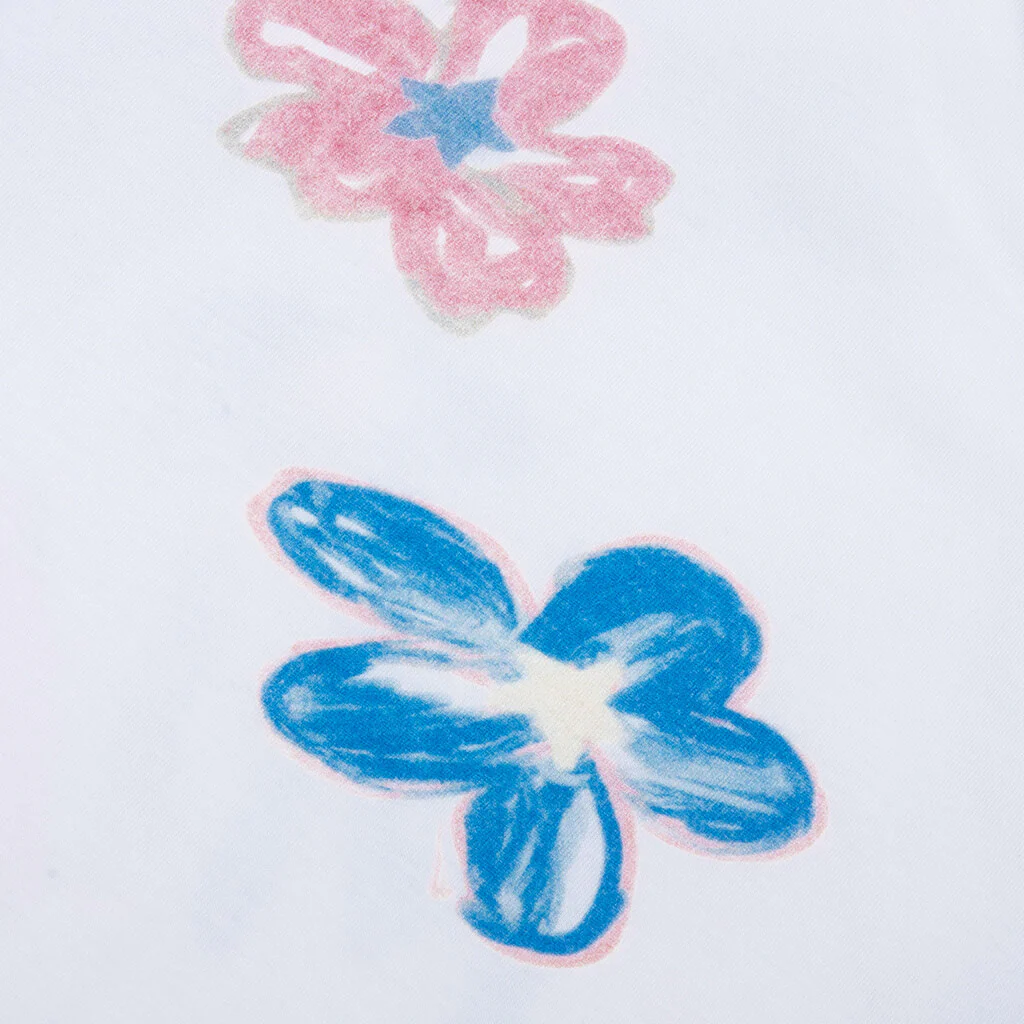 Super Bloom Boxy Tee - White - Image 4