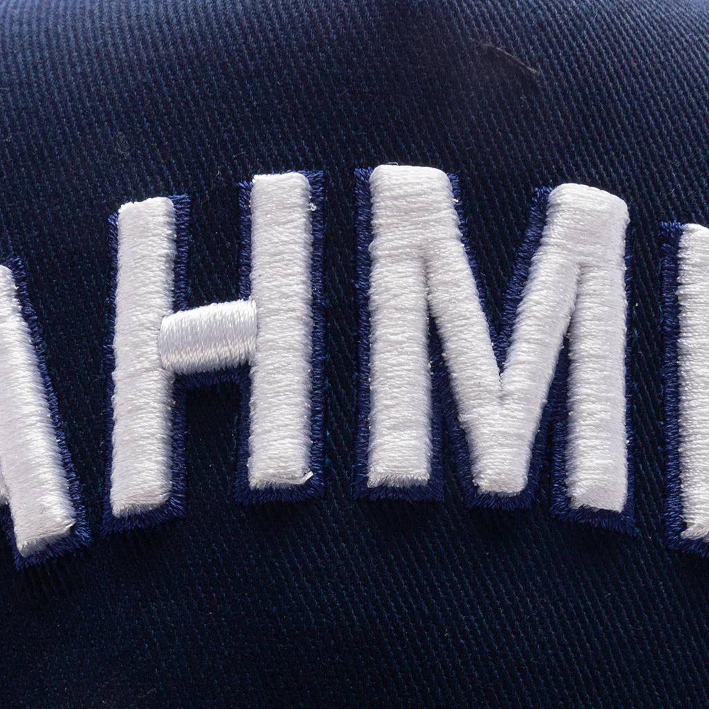 Varsity 'Nahmias' Trucker Hat - Azul Canvas - Image 2