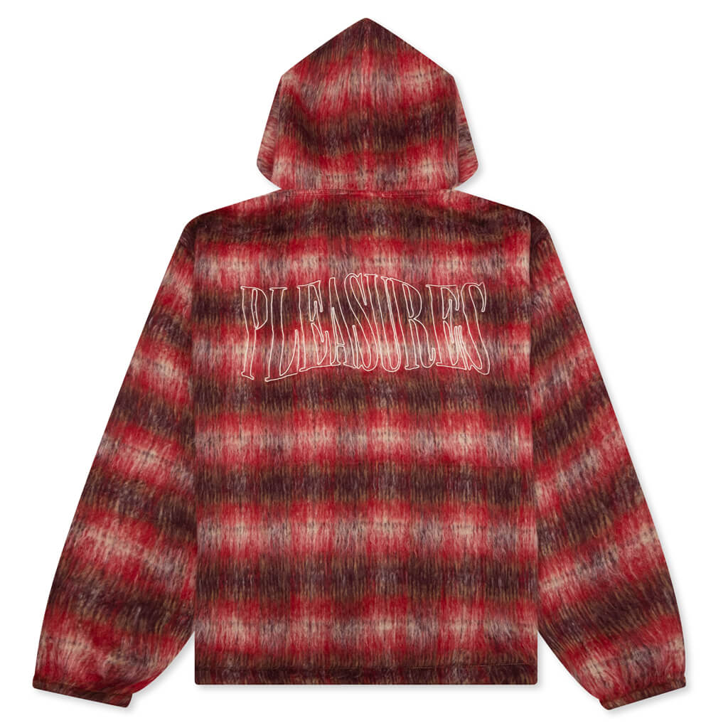 Nameless Poncho Hoodie - Red - Image 2