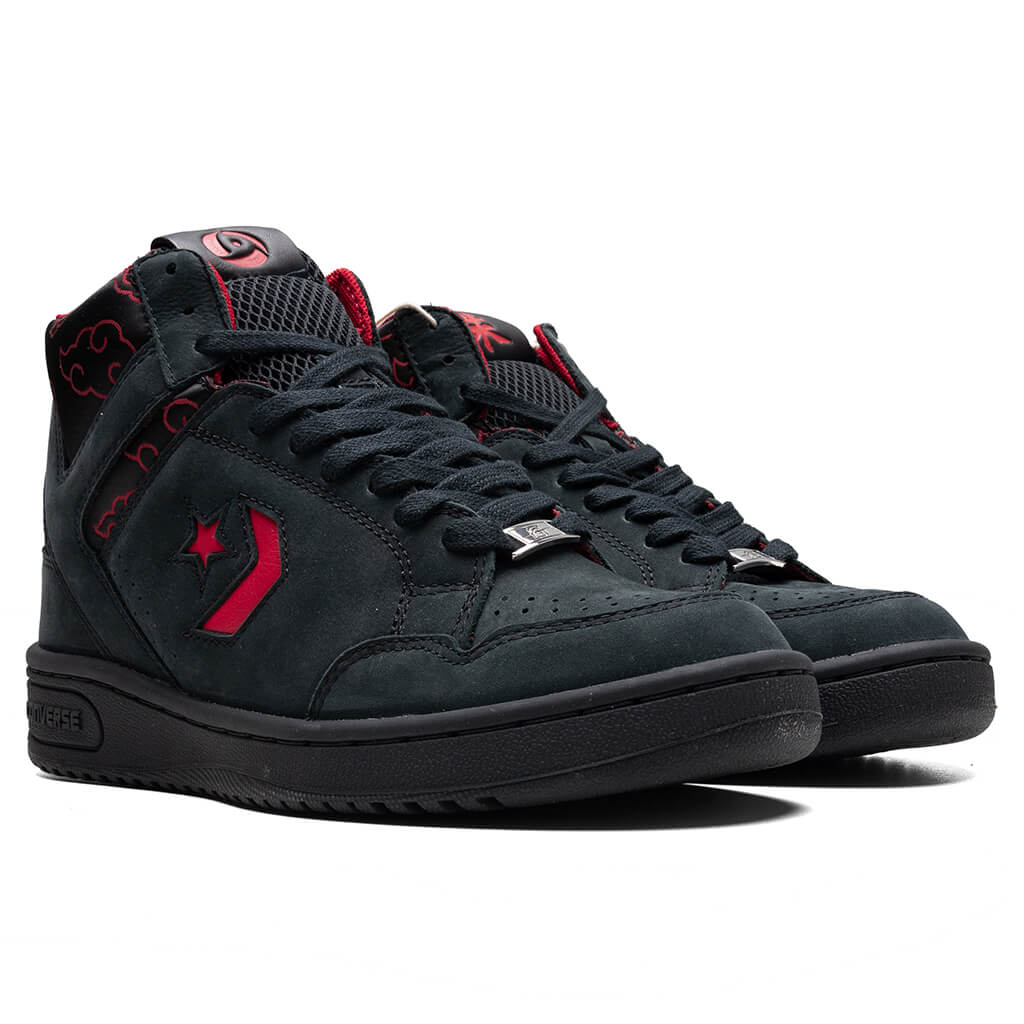Converse x Naruto Itachi Weapon Mid - Black/Red/Moonbathe - Image 2
