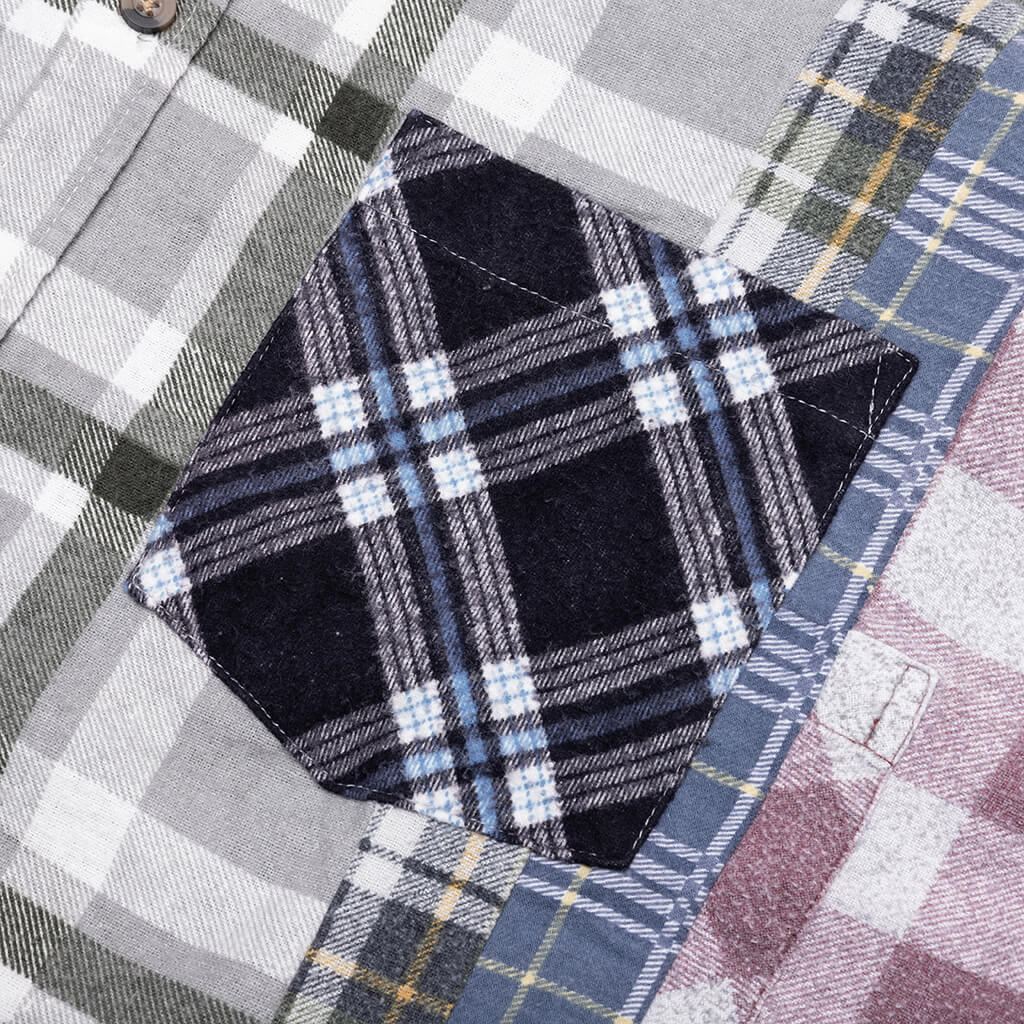 7 Cuts Wide Flannel Shirt - Assorted - Image 4