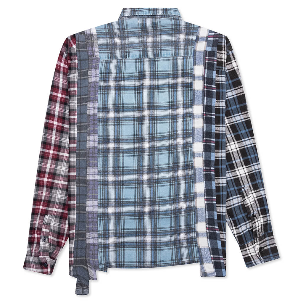 7 Cuts Wide Flannel Shirt - Assorted - Image 2