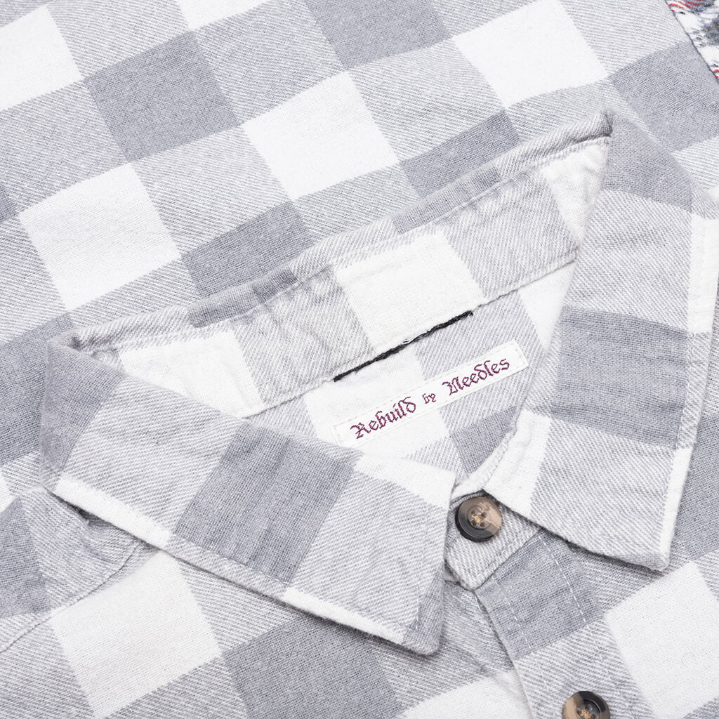 7 Cuts Wide Flannel Shirt - Assorted - Image 3