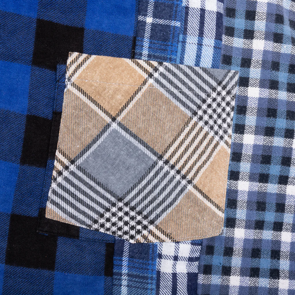 7 Cuts Wide Flannel Shirt - Assorted - Image 4