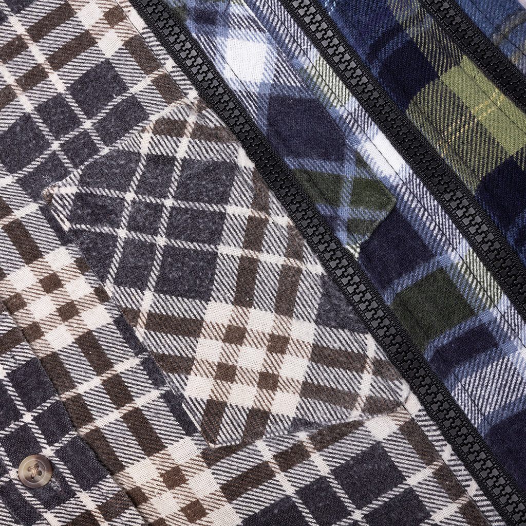 7 Cuts Zipped Wide Shirt - Assorted - Image 3
