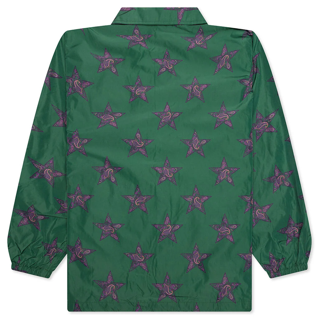 Coach Jacket - Green/Star - Image 2