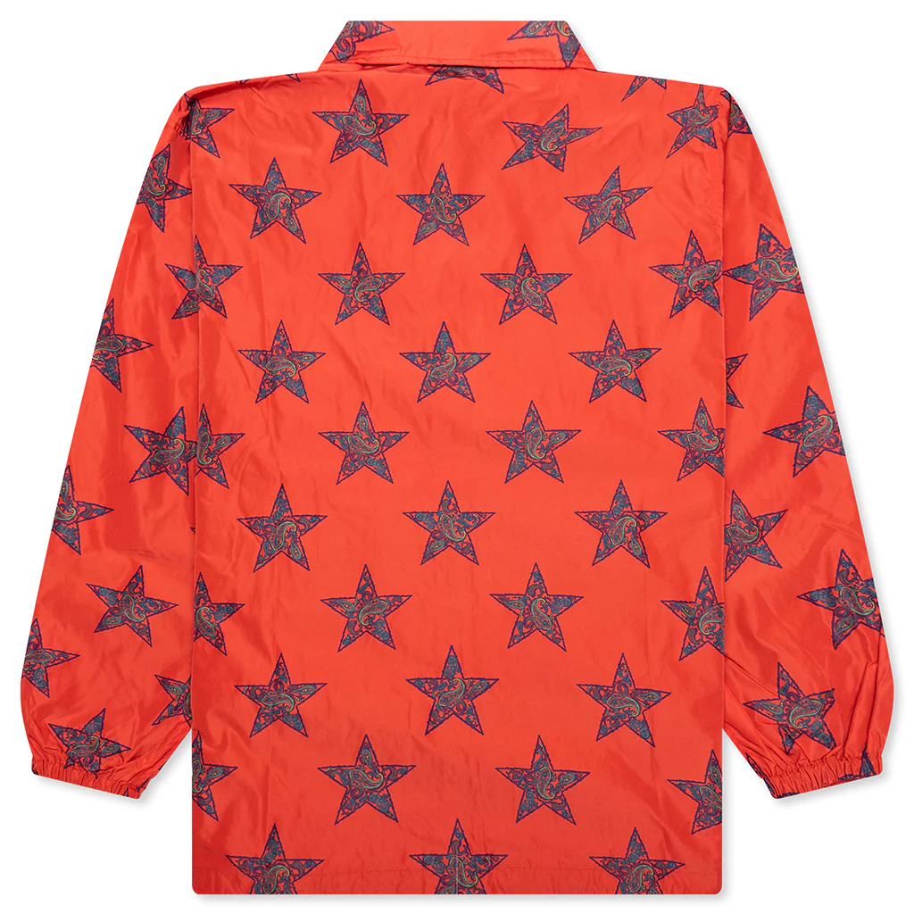 Coach Jacket - Red/Star - Image 2
