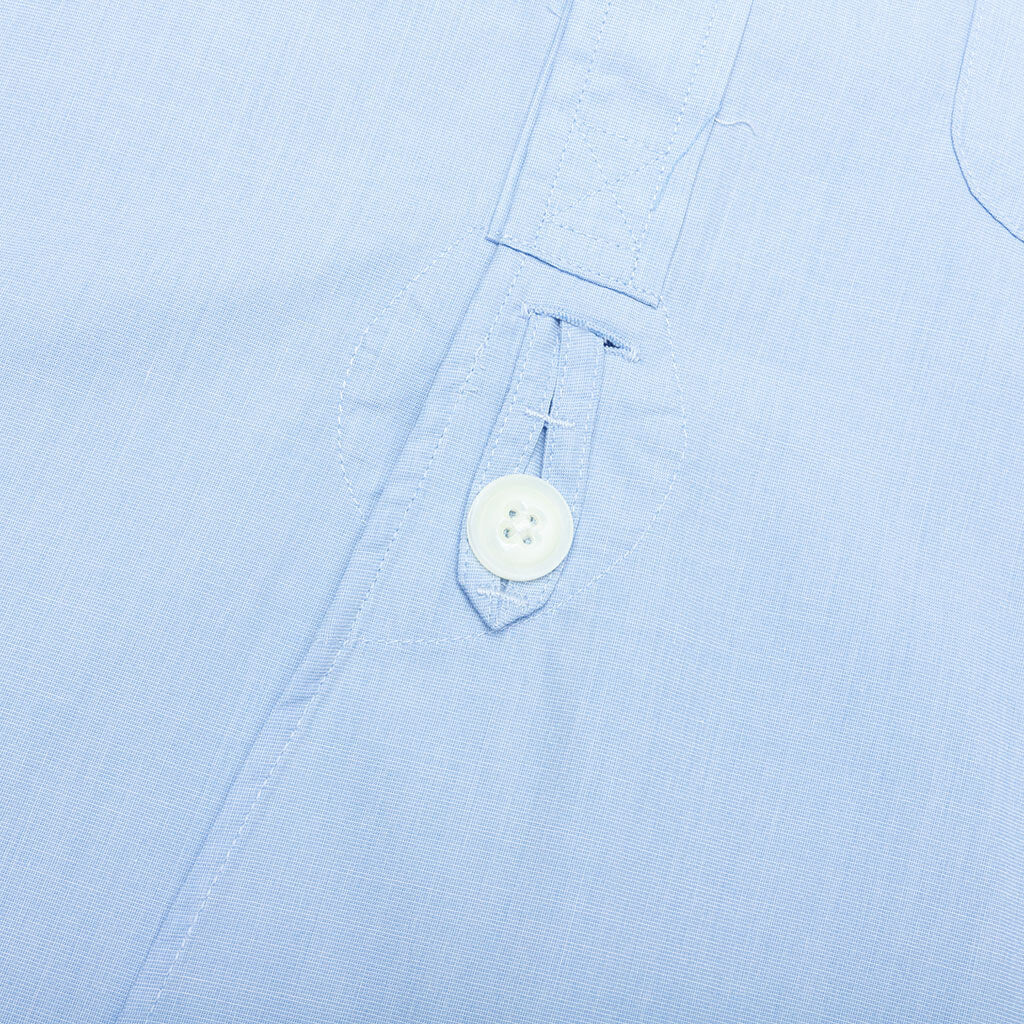 Double Regular Collar Shirt - Sax Blue - Image 5