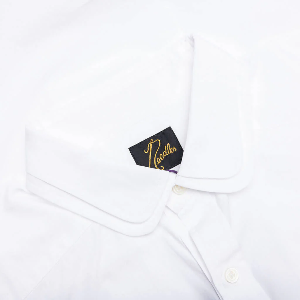 Double Round Collar Shirt - Off White - Image 4