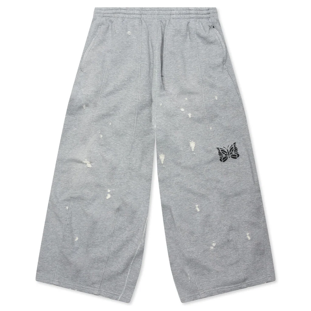 Cotton French Terry Deconstructed Sweatpant - Heather Grey