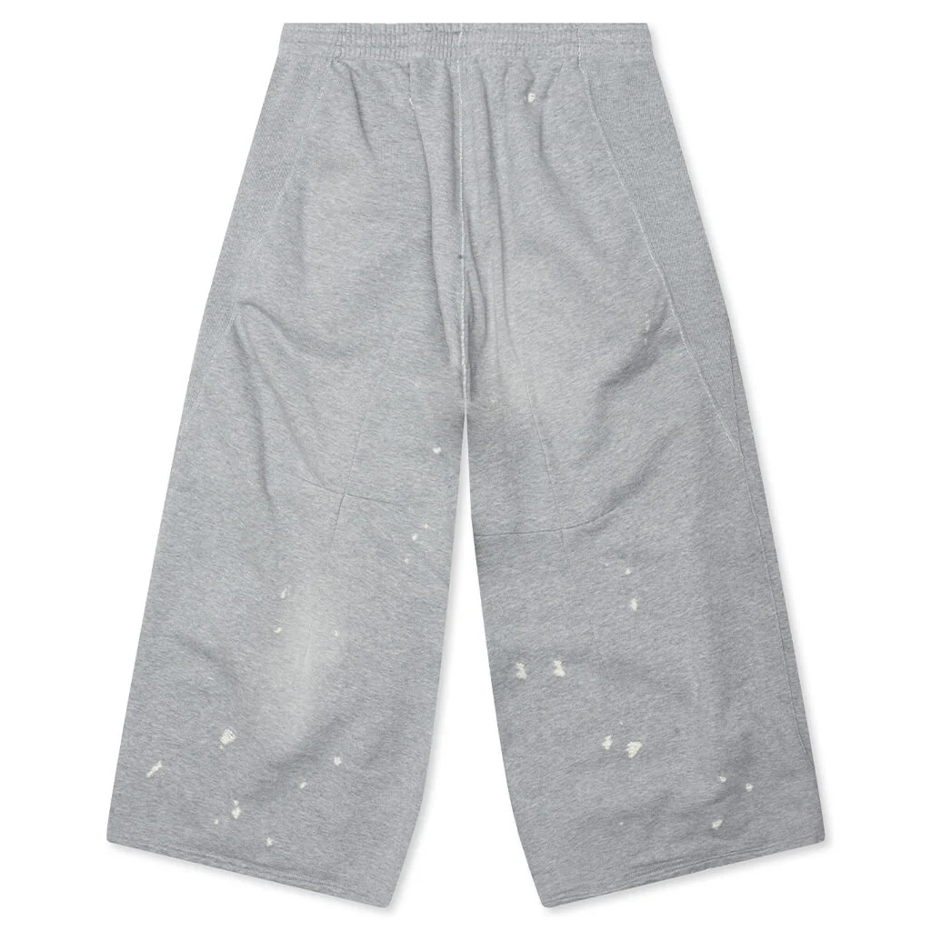 Cotton French Terry Deconstructed Sweatpant - Heather Grey - Image 2