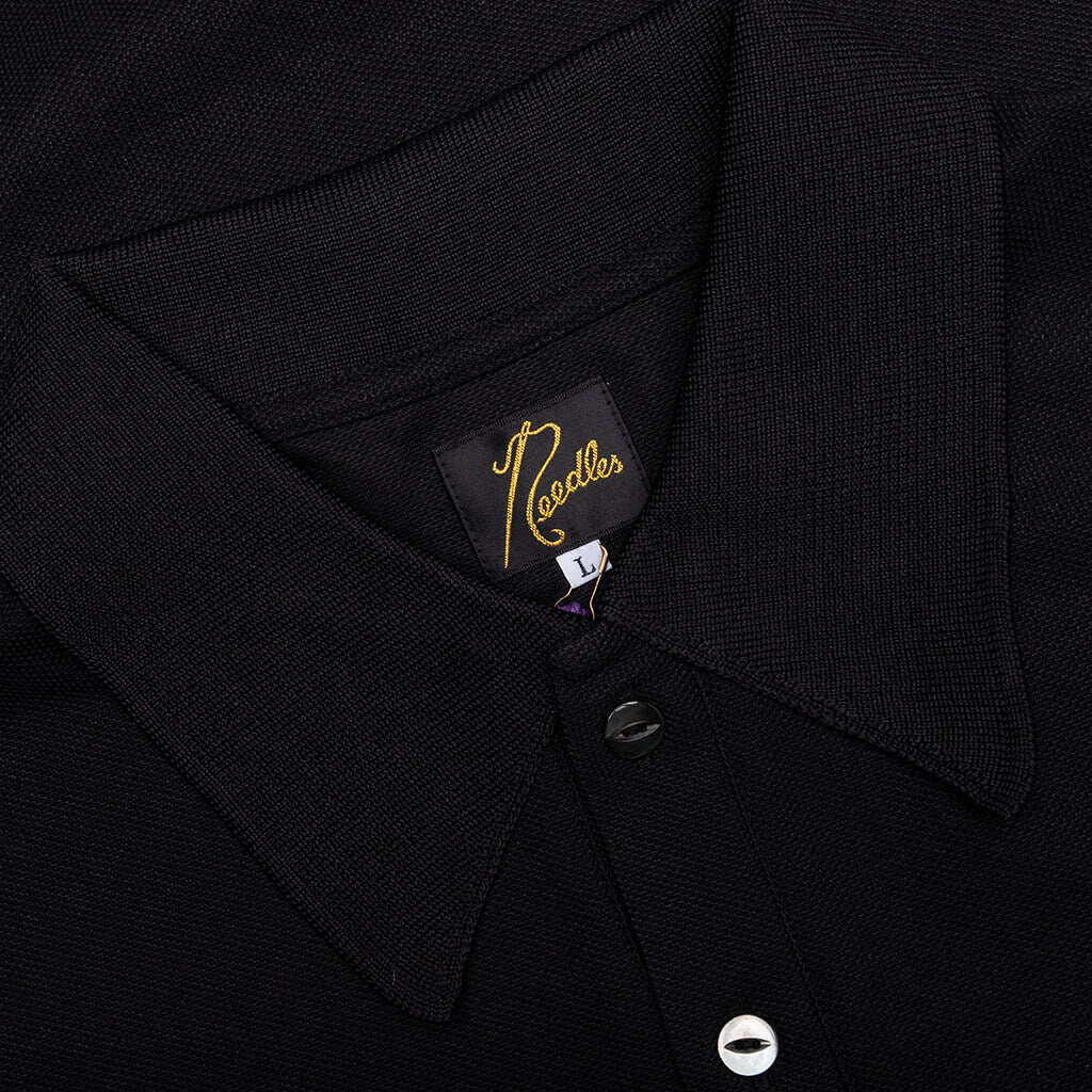 S/S Polo Shirt - Black - Image 3