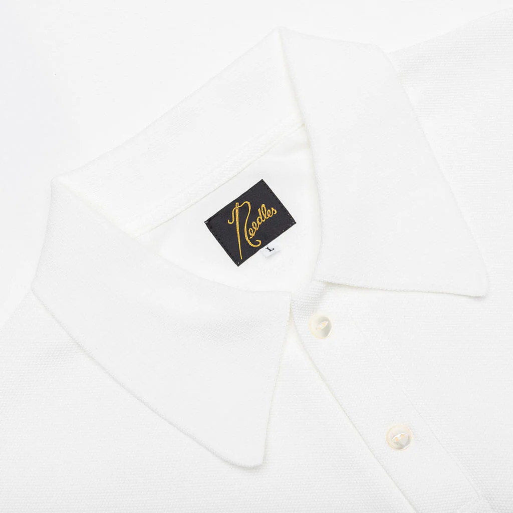 S/S Polo Shirt - White - Image 4