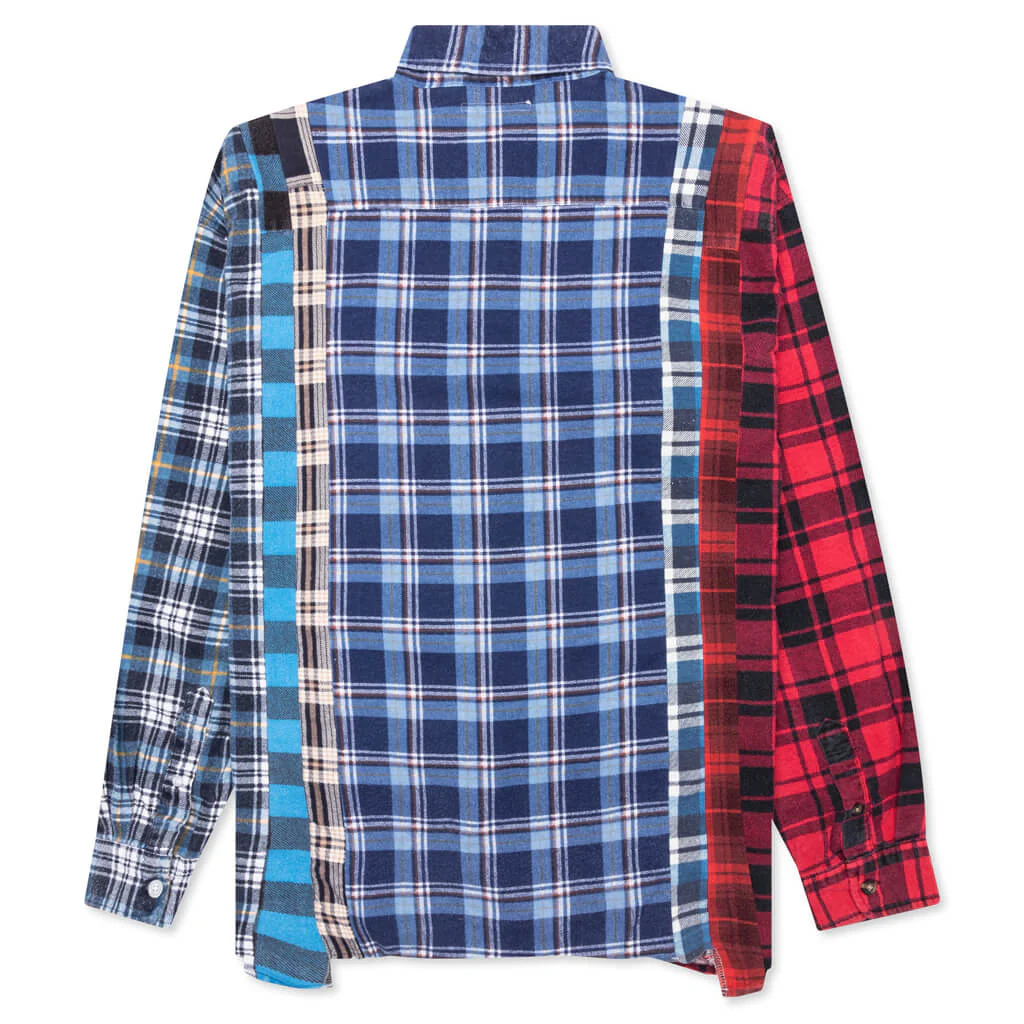 Flannel Shirt 7 Cuts Wide Shirt - Assorted - Image 2