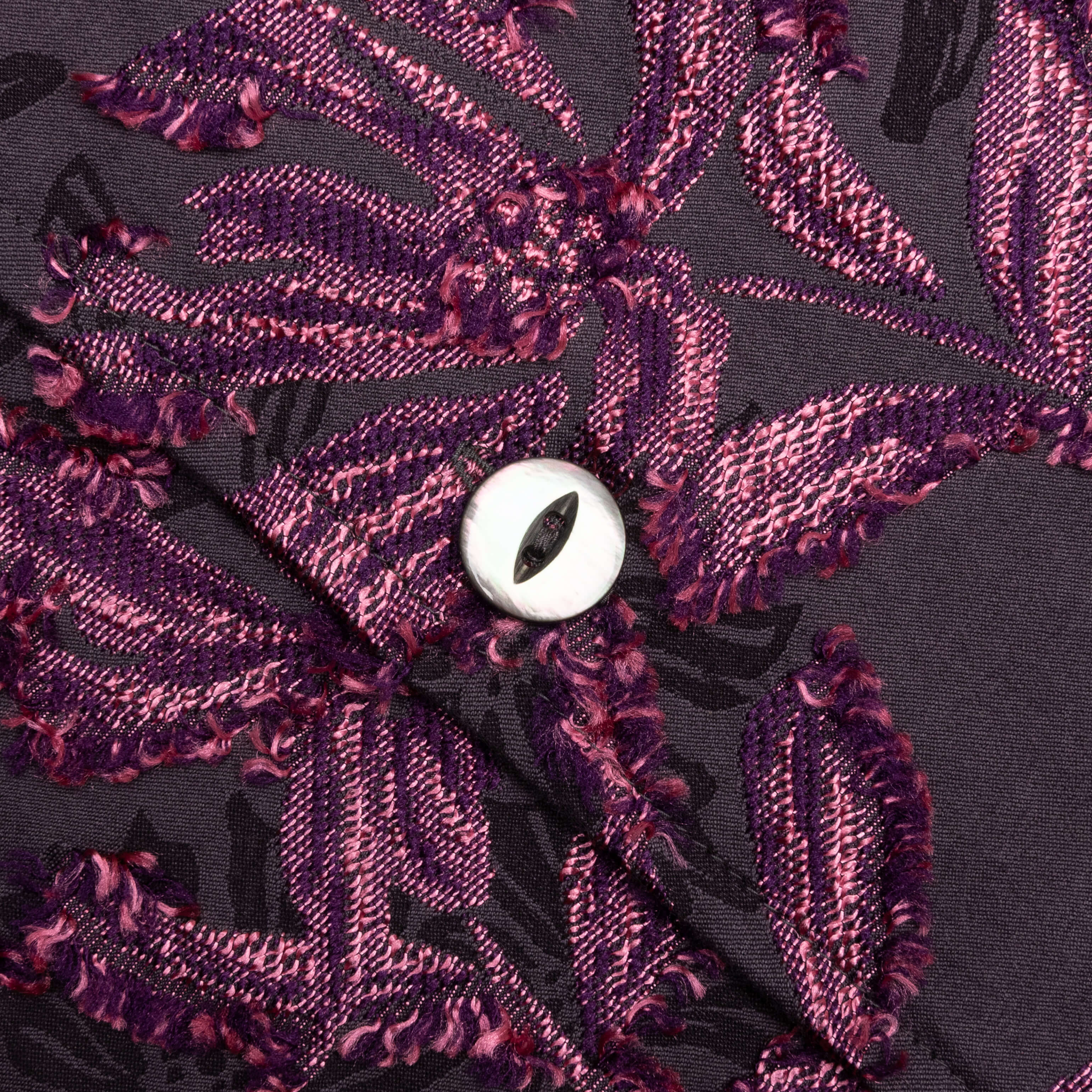 Flower Cut Cabana Shirt - Charcoal - Image 4