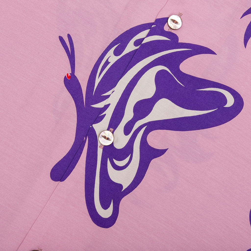 Needles x Kae Tanaka Kt Papillon S/S One-Up Shirt - Old Rose - Image 4