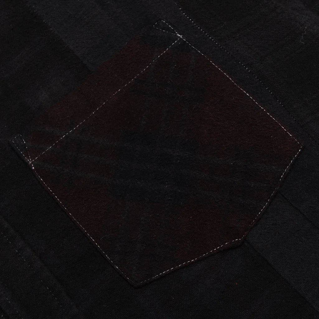 Over Dye 7 Cuts Shirt - Black - Image 4