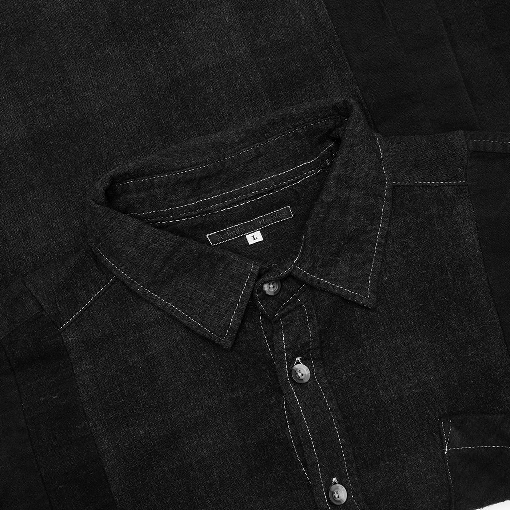 Over Dye 7 Cuts Shirt - Black - Image 3