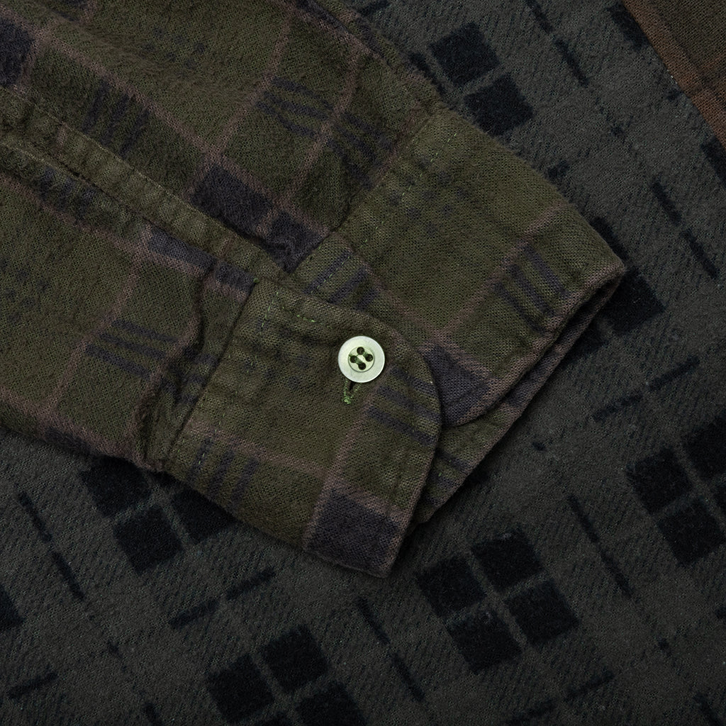 Over Dye 7 Cuts Shirt - Brown - Image 5