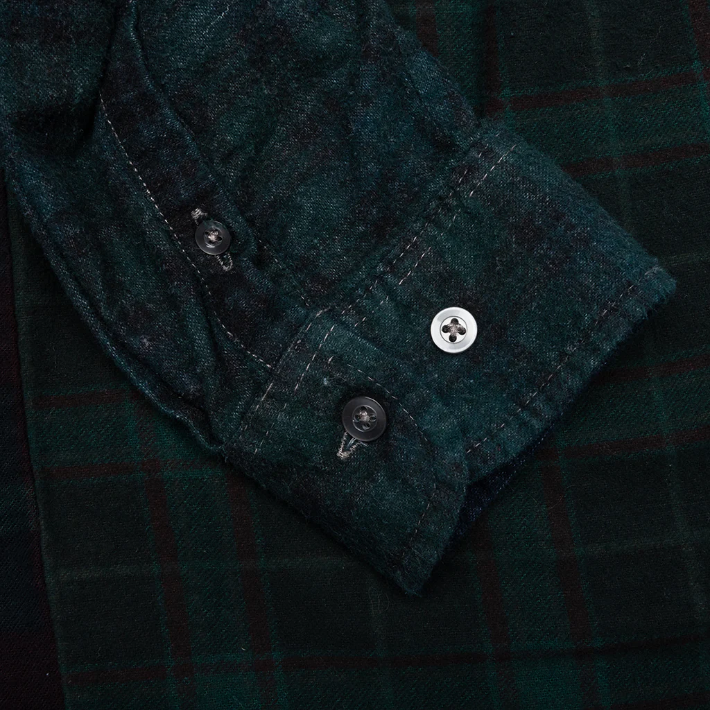 Over Dye 7 Cuts Shirt - Green - Image 4