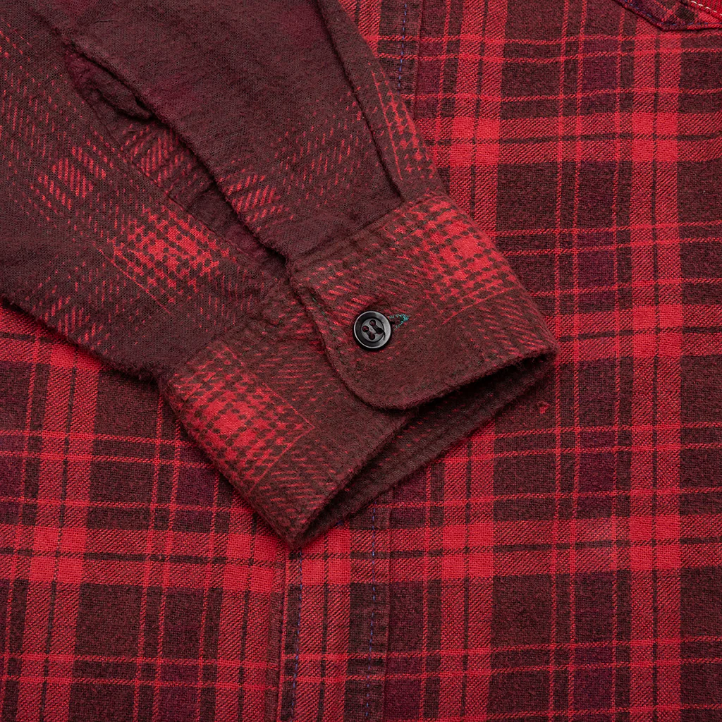 Over Dye 7 Cuts Shirt - Red - Image 5