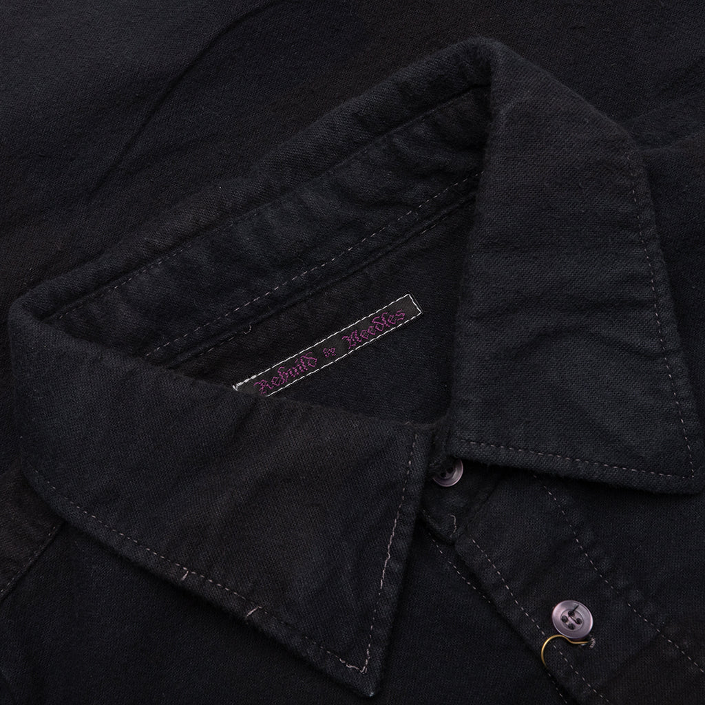 Over Dye 7 Cuts Wide Shirt - Black - Image 3