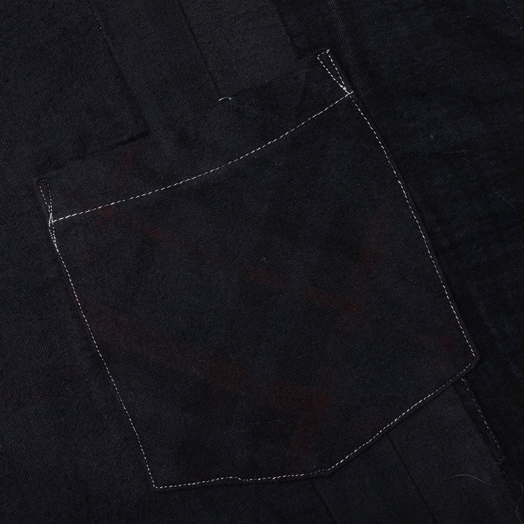 Over Dye 7 Cuts Wide Shirt - Black - Image 4