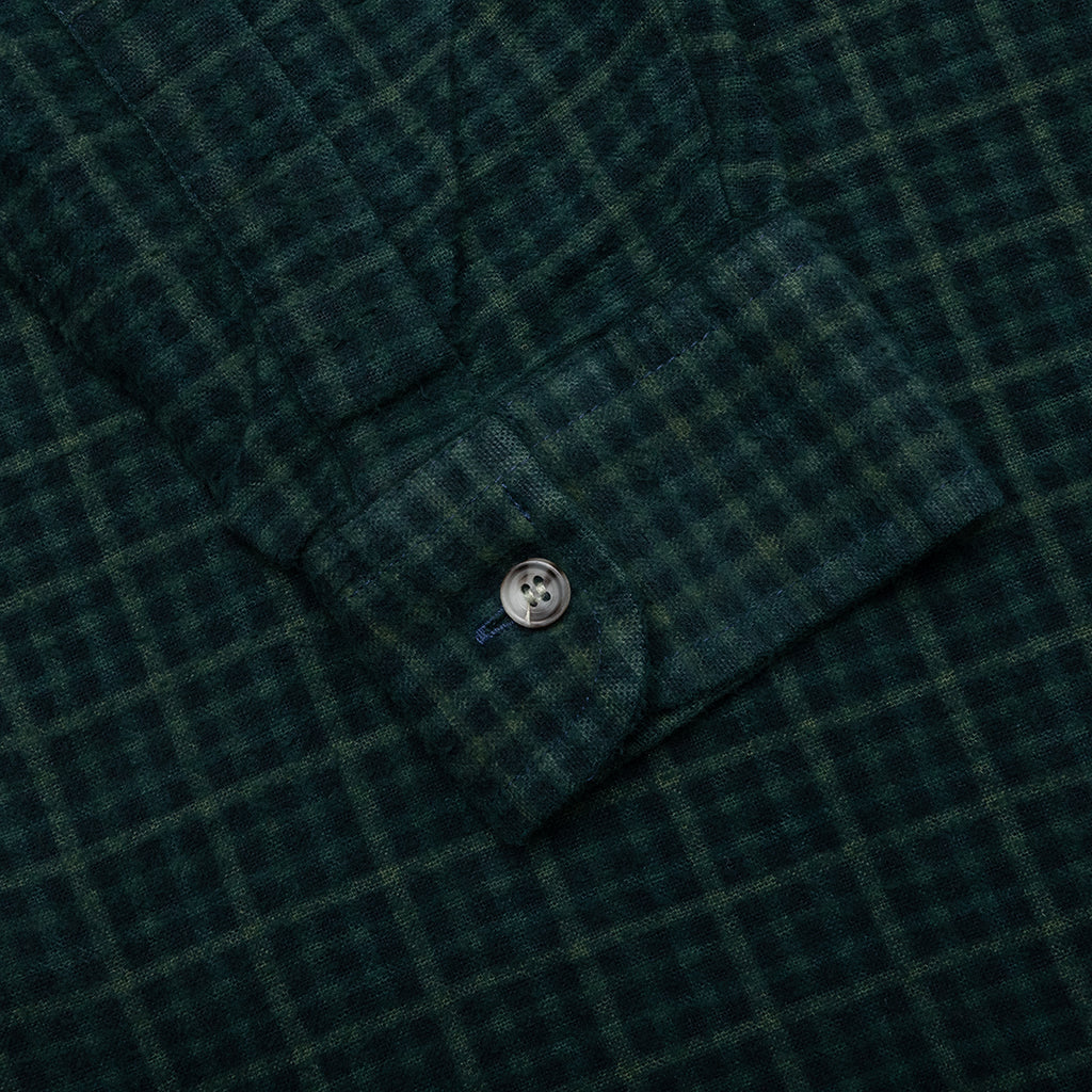 Over Dyed Ribbon Shirt - Green - Image 5