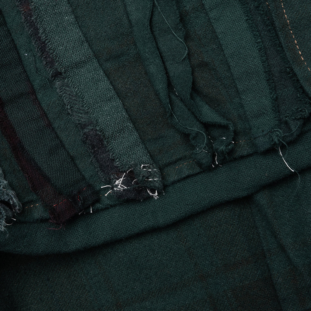 Over Dyed Ribbon Shirt - Green - Image 5