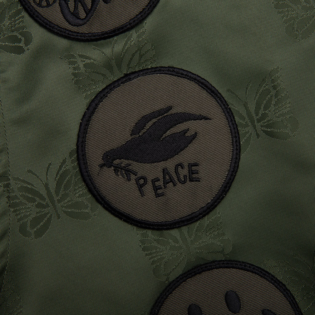 Papillon Jacquard Sateen Radio Vest - Olive - Image 4
