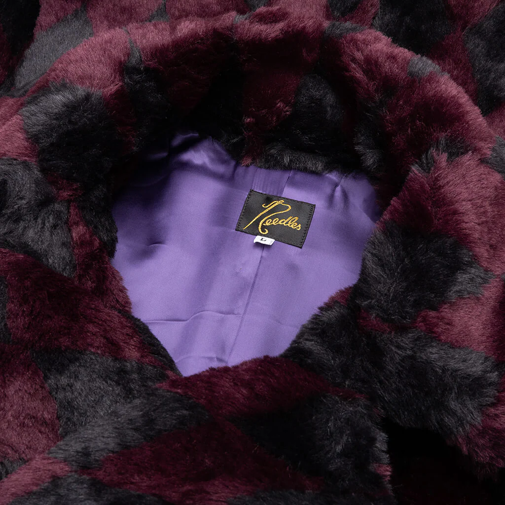 Pea Coat - Navy/Bordeaux - Image 3